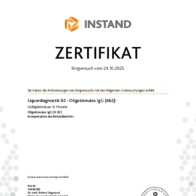 Liquordiagnostik 02 - Oligoklonales IgG (462)
